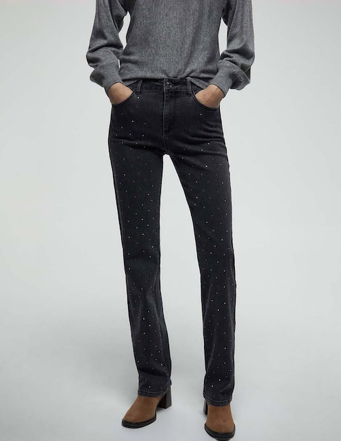 Jeans slim cintura para mujer 1