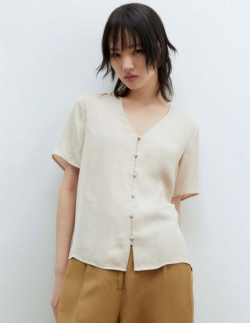 Blusa manga corta para mujer Blusa manga corta para mujer