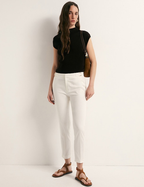 PANTALON CAPRI HEBILLA