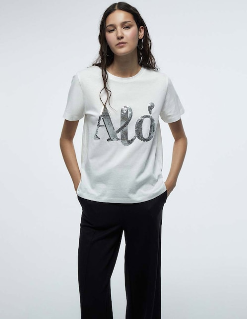 CAMISETA LENTEJUELAS GRÁFICO