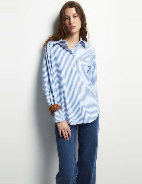 Camisa Sfera manga larga para mujer