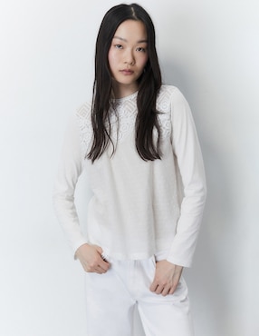 Blusa Sfera manga larga para mujer