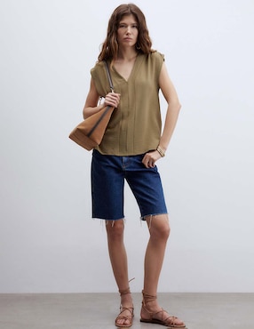 Blusa Sfera manga corta para mujer