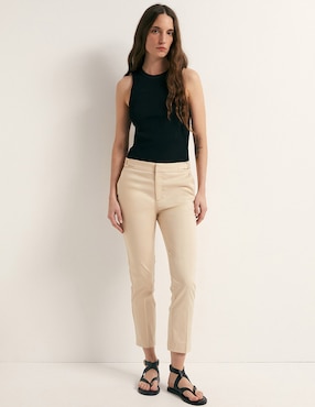 Pantalón capri Sfera recto para mujer