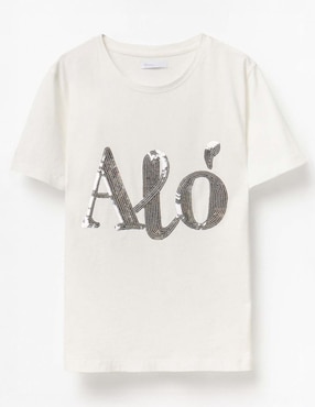Camiseta Sfera cuello redondo manga corta de algodón