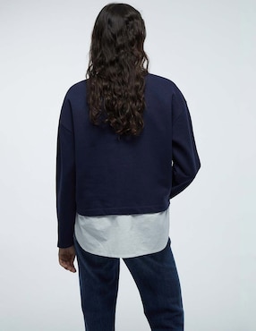 Sudadera con efecto doble prenda Sfera para mujer