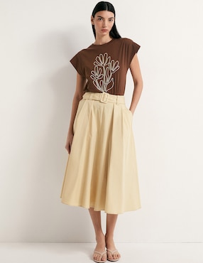 Camiseta Sfera cuello redondo manga corta de algodón