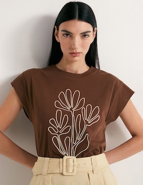 Camiseta Sfera cuello redondo manga corta de algodón