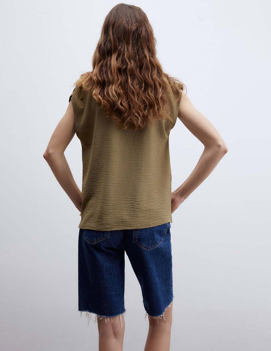 Blusa Sfera manga corta para mujer
