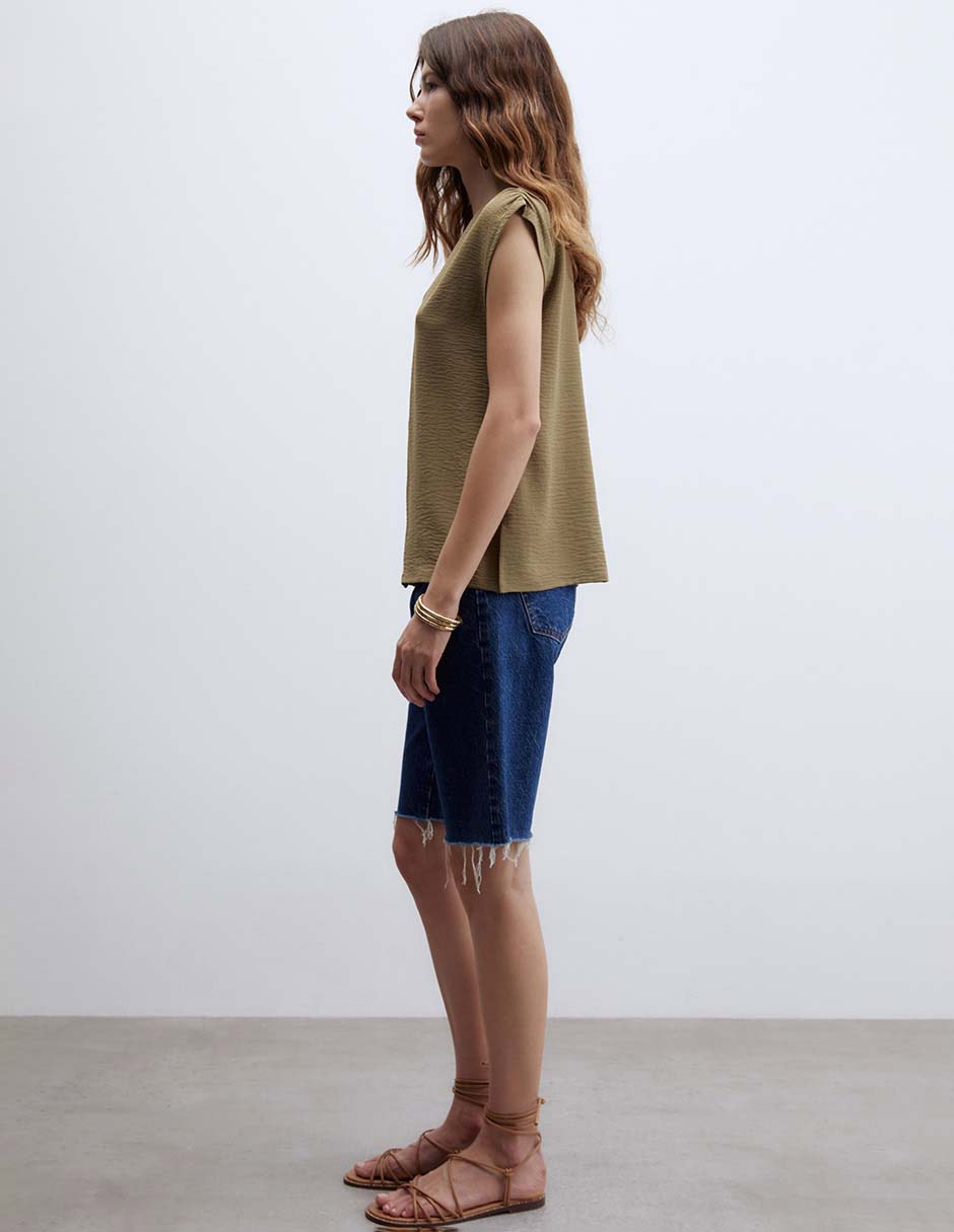 Blusa Sfera manga corta para mujer
