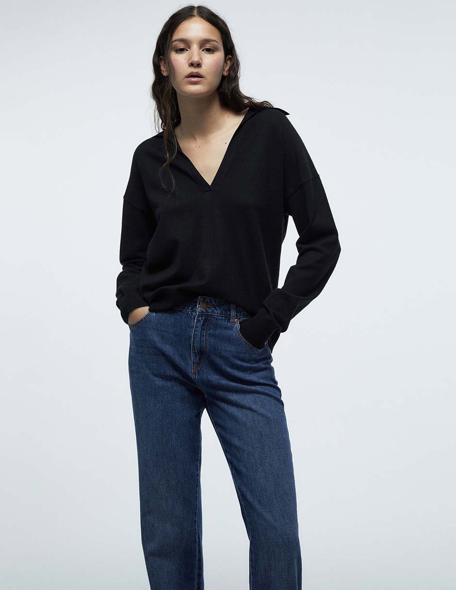 Jeans flare cintura para mujer 3