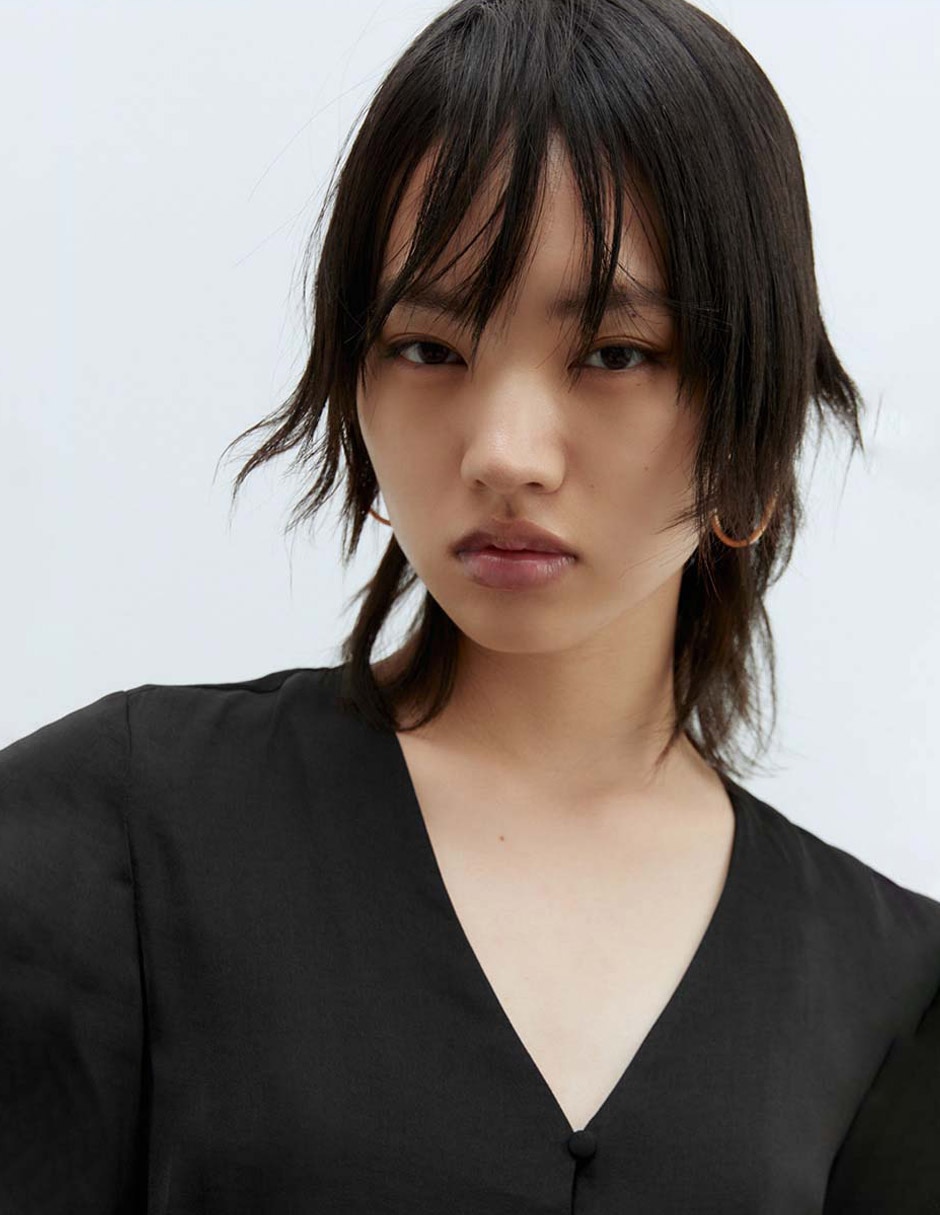 Blusa manga corta para mujer 4