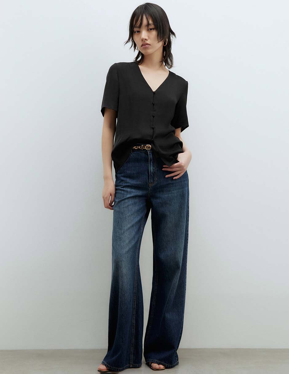 Blusa manga corta para mujer 5