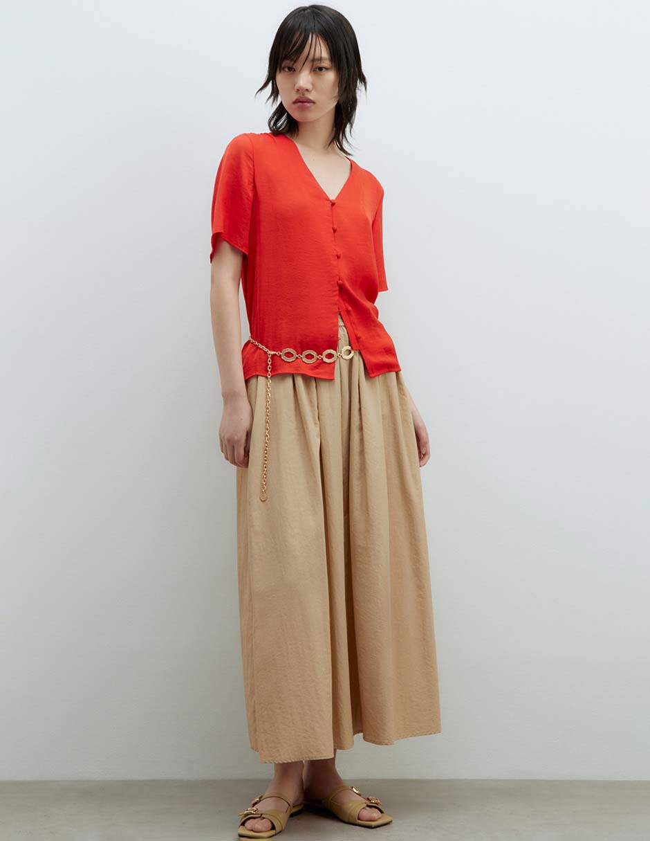 BLUSA MANGA CORTA BOTONES