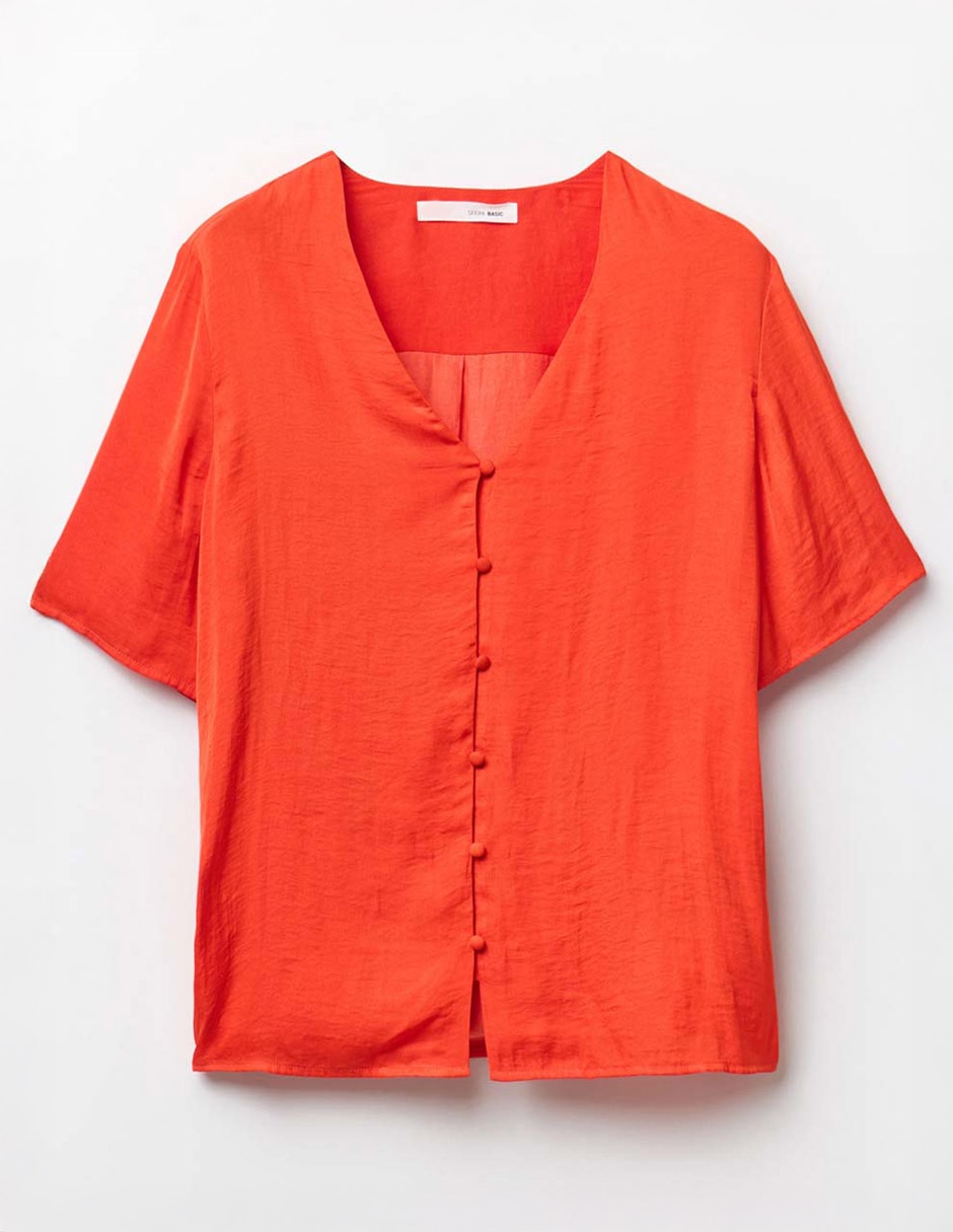 BLUSA MANGA CORTA BOTONES