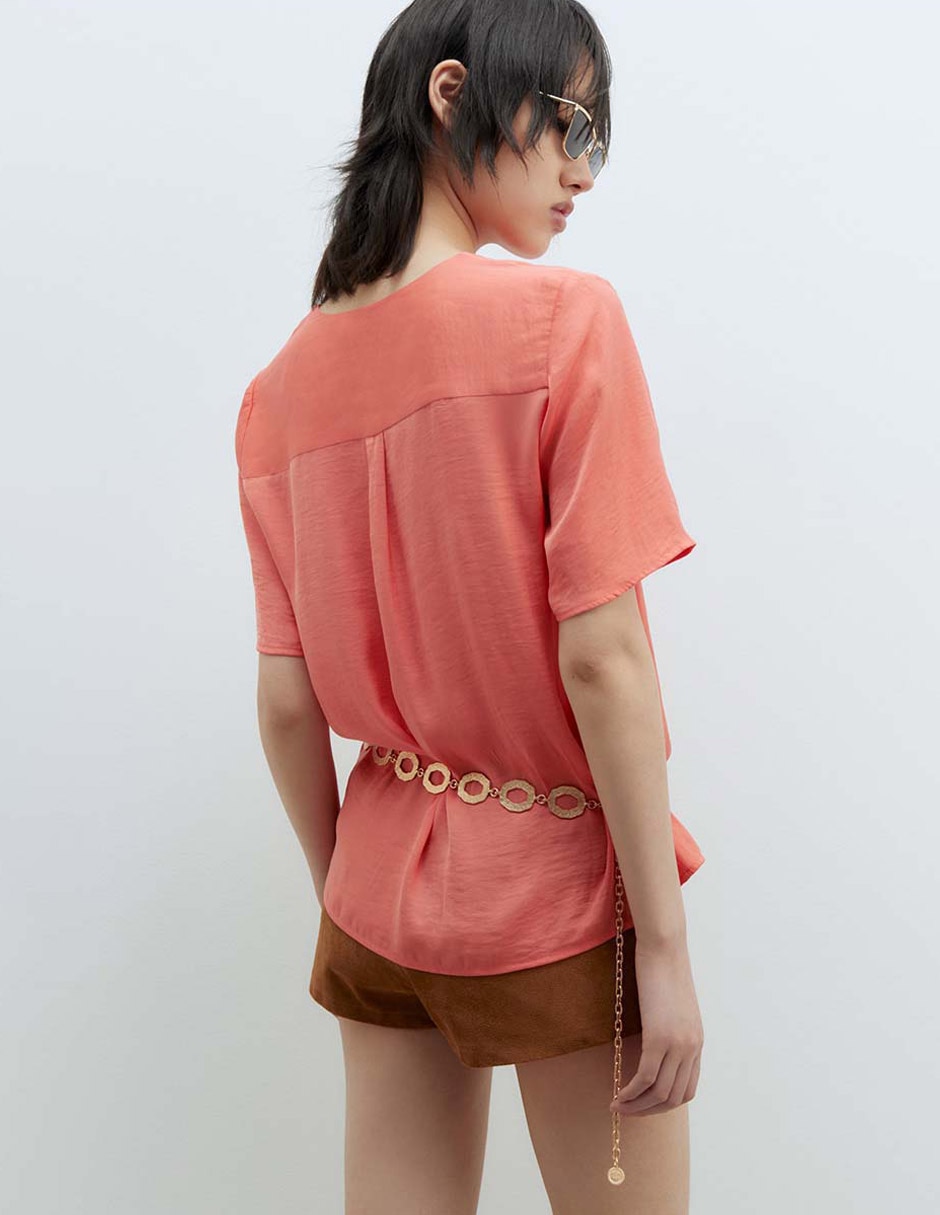 BLUSA MANGA CORTA BOTONES