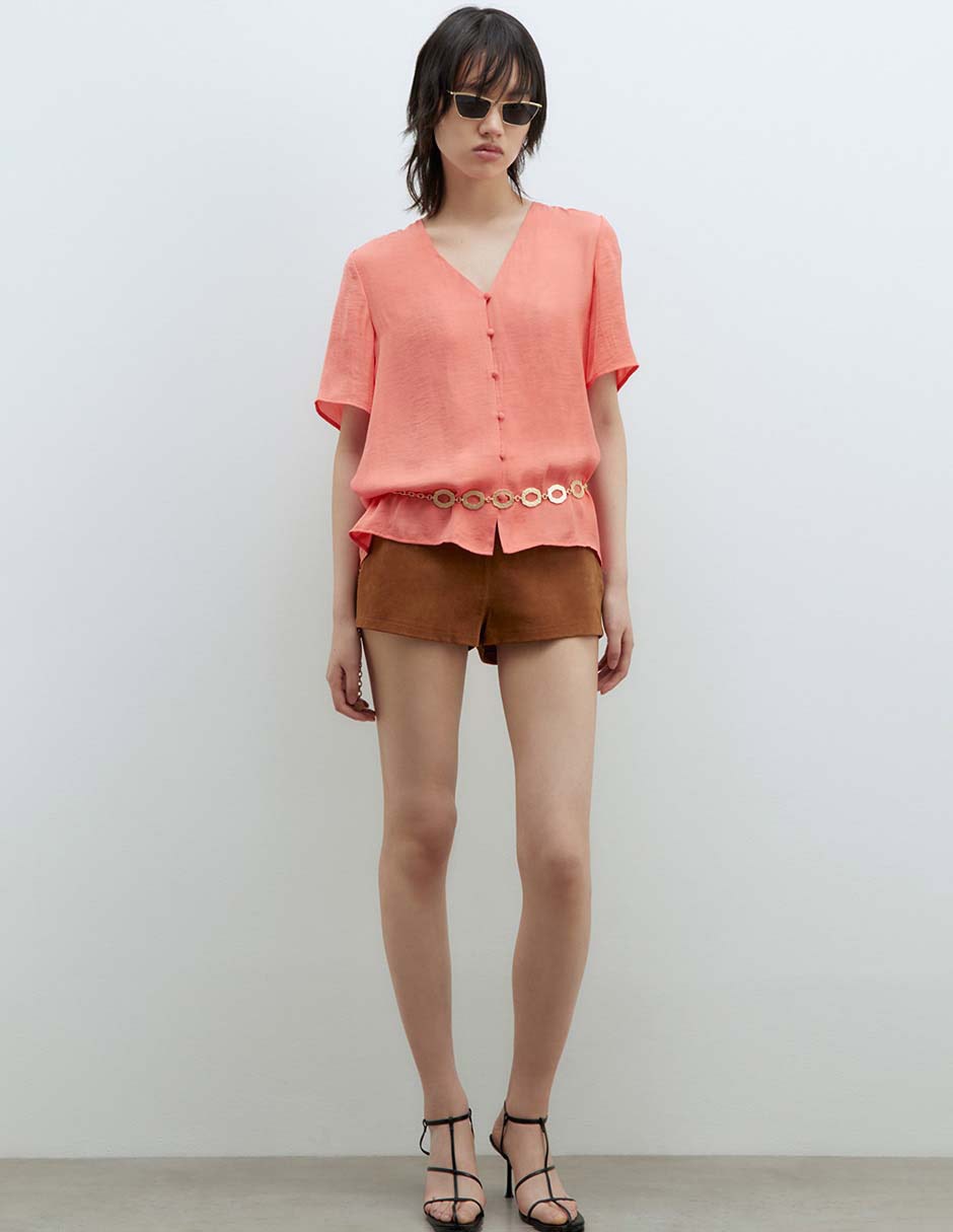 BLUSA MANGA CORTA BOTONES