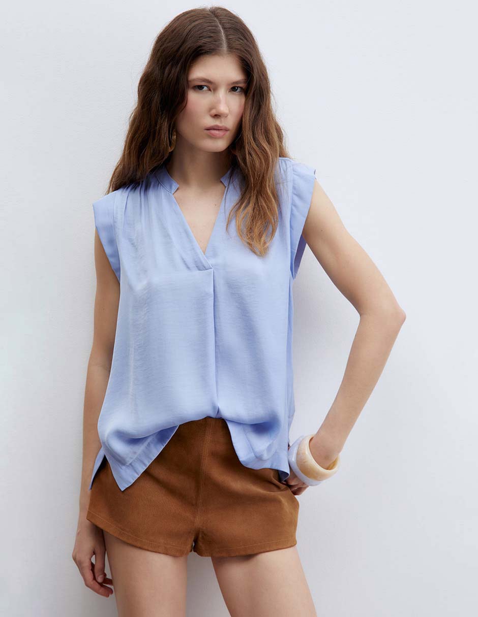 Camisa manga corta para mujer