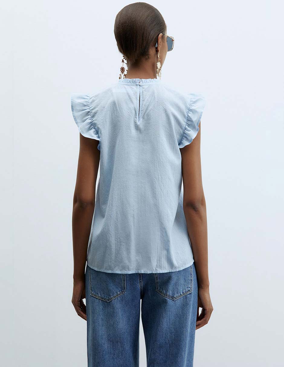 Blusa Sfera manga corta para mujer