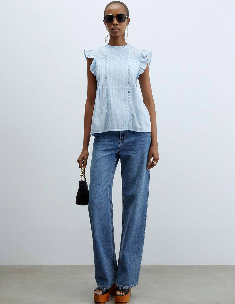 Blusa Sfera manga corta para mujer