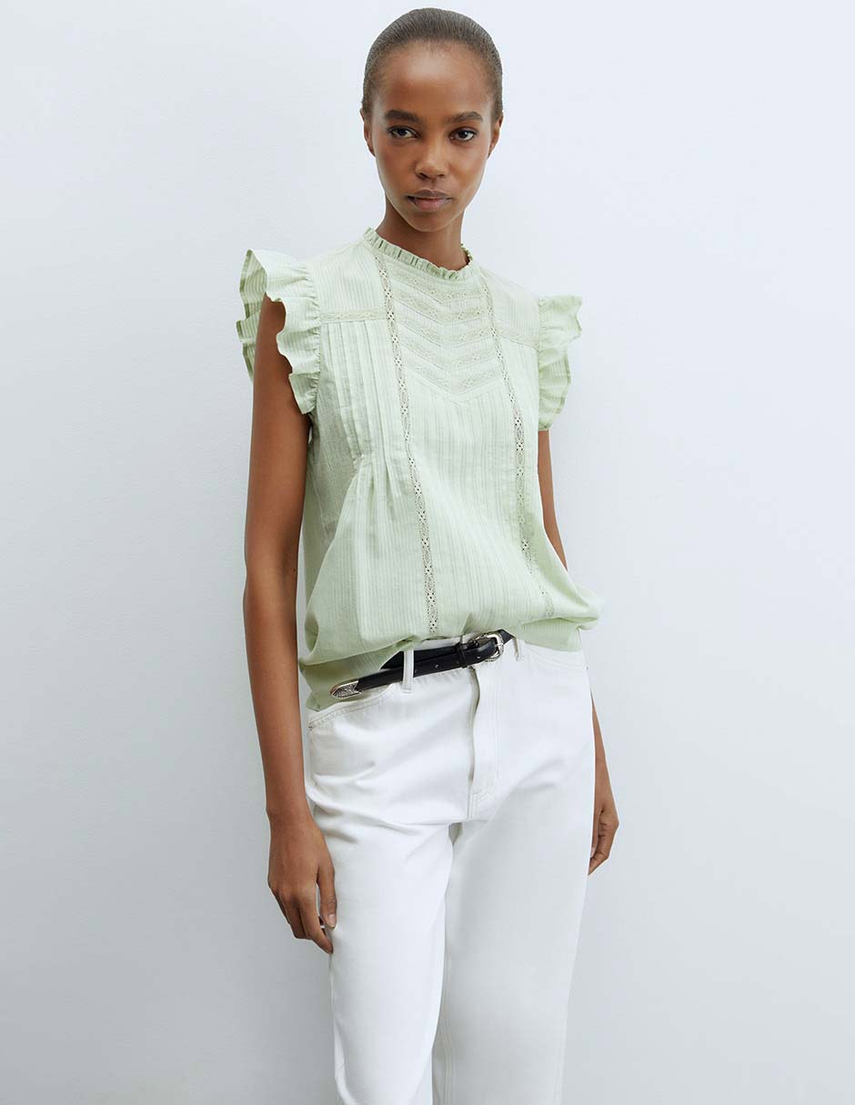 Blusa Sfera manga corta para mujer Blusa Sfera manga corta para mujer