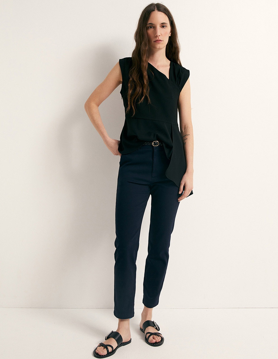 Pantalón chino skinny para mujer