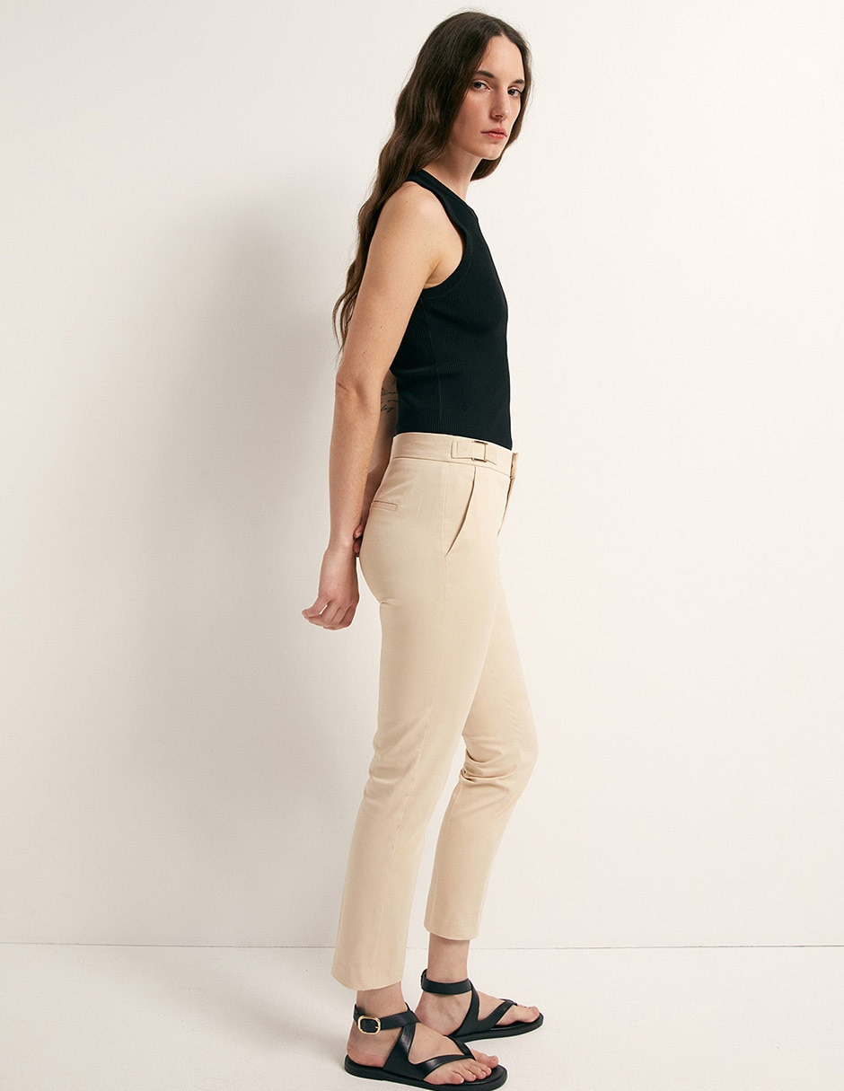 Pantalón capri recto para mujer 3