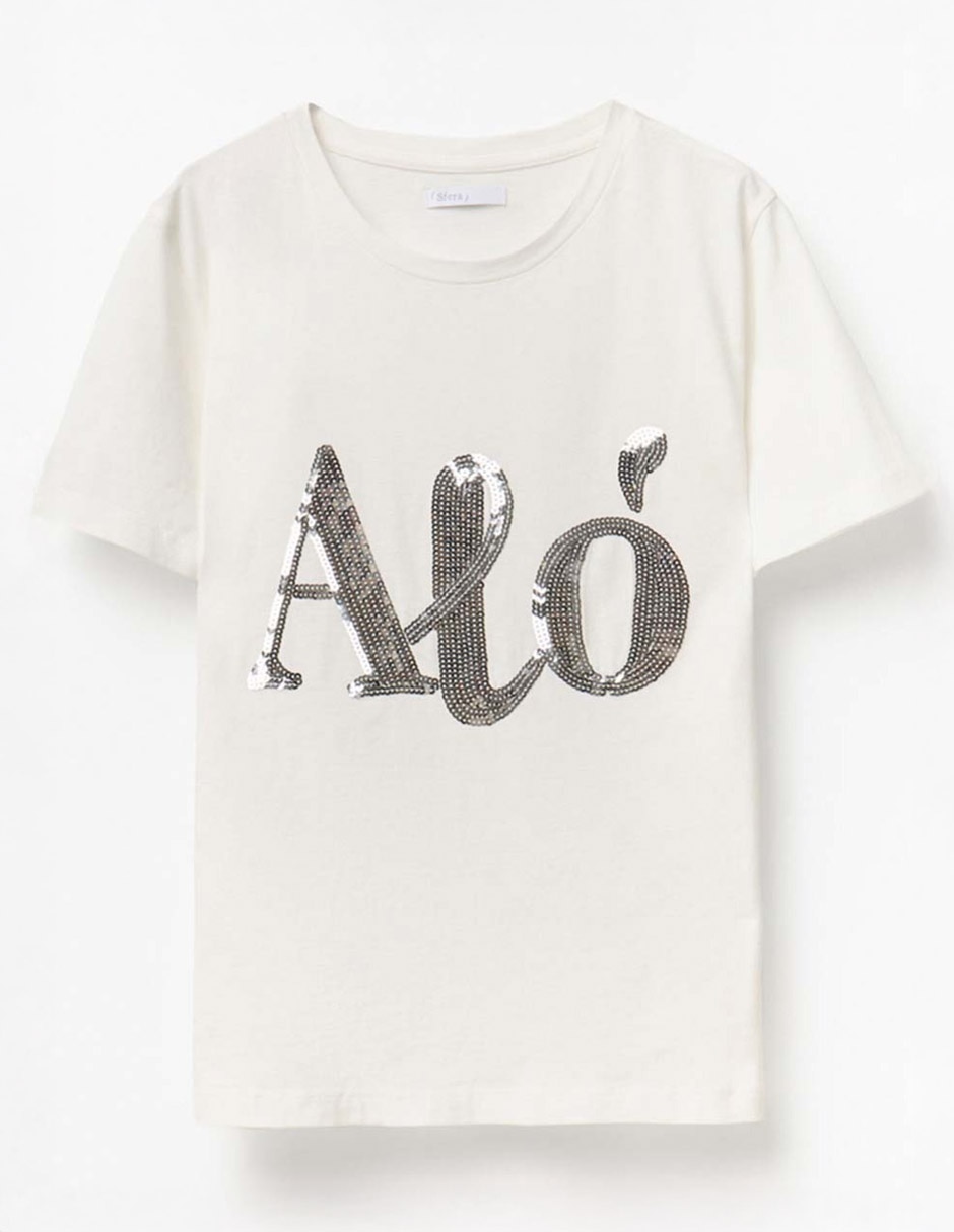 CAMISETA LENTEJUELAS GRÁFICO