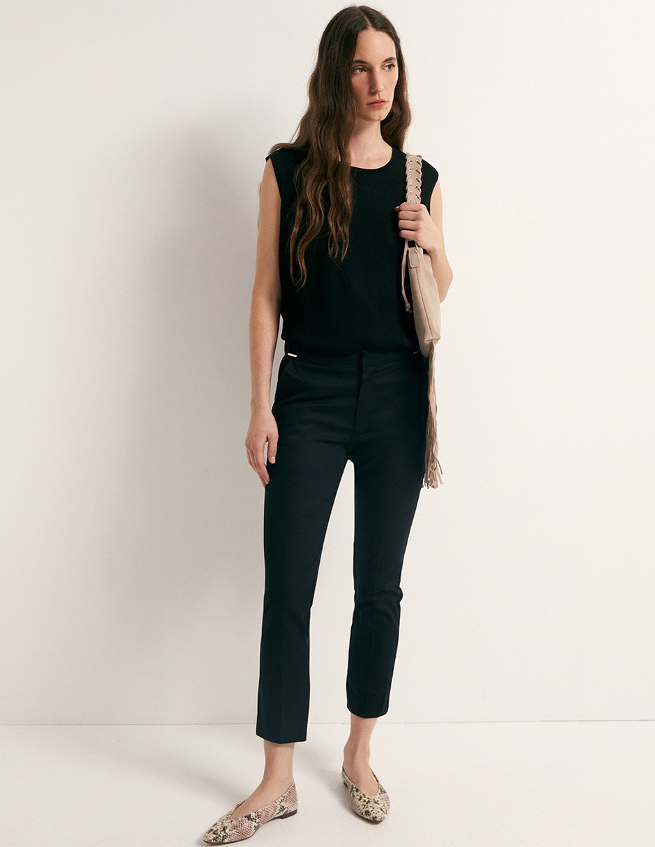 Pantalón de vestir slim para mujer