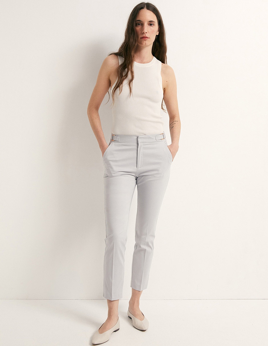 Pantalón de vestir slim para mujer