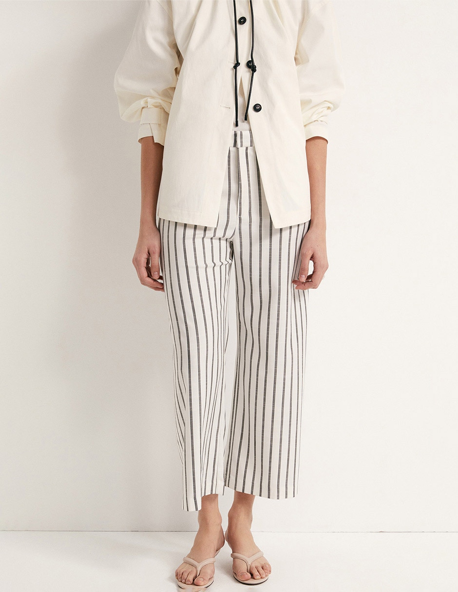 Pantalón capri recto para mujer 2