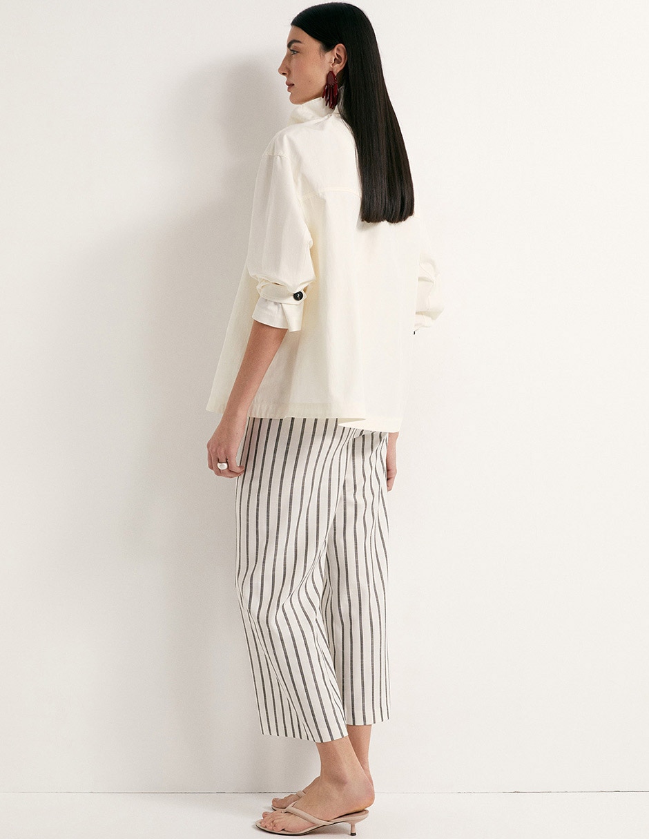 Pantalón capri recto para mujer 3
