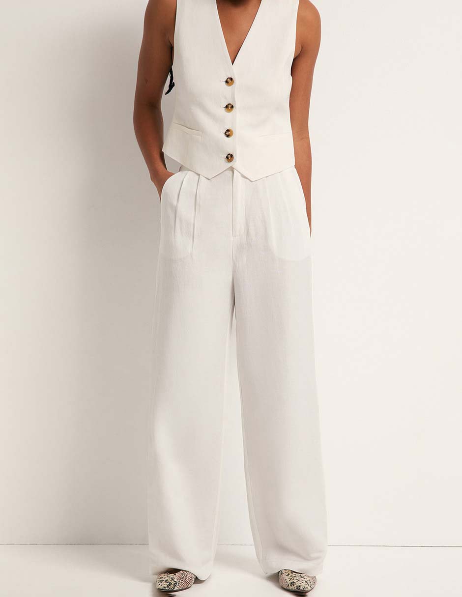 Pantalón acampanado amplio para mujer 2