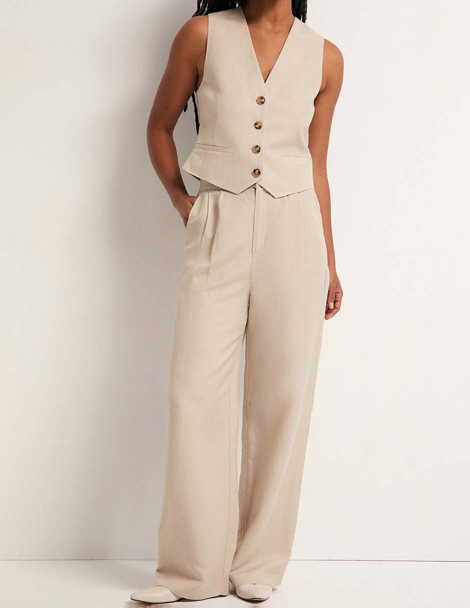 PANTALON VESTIR LINO