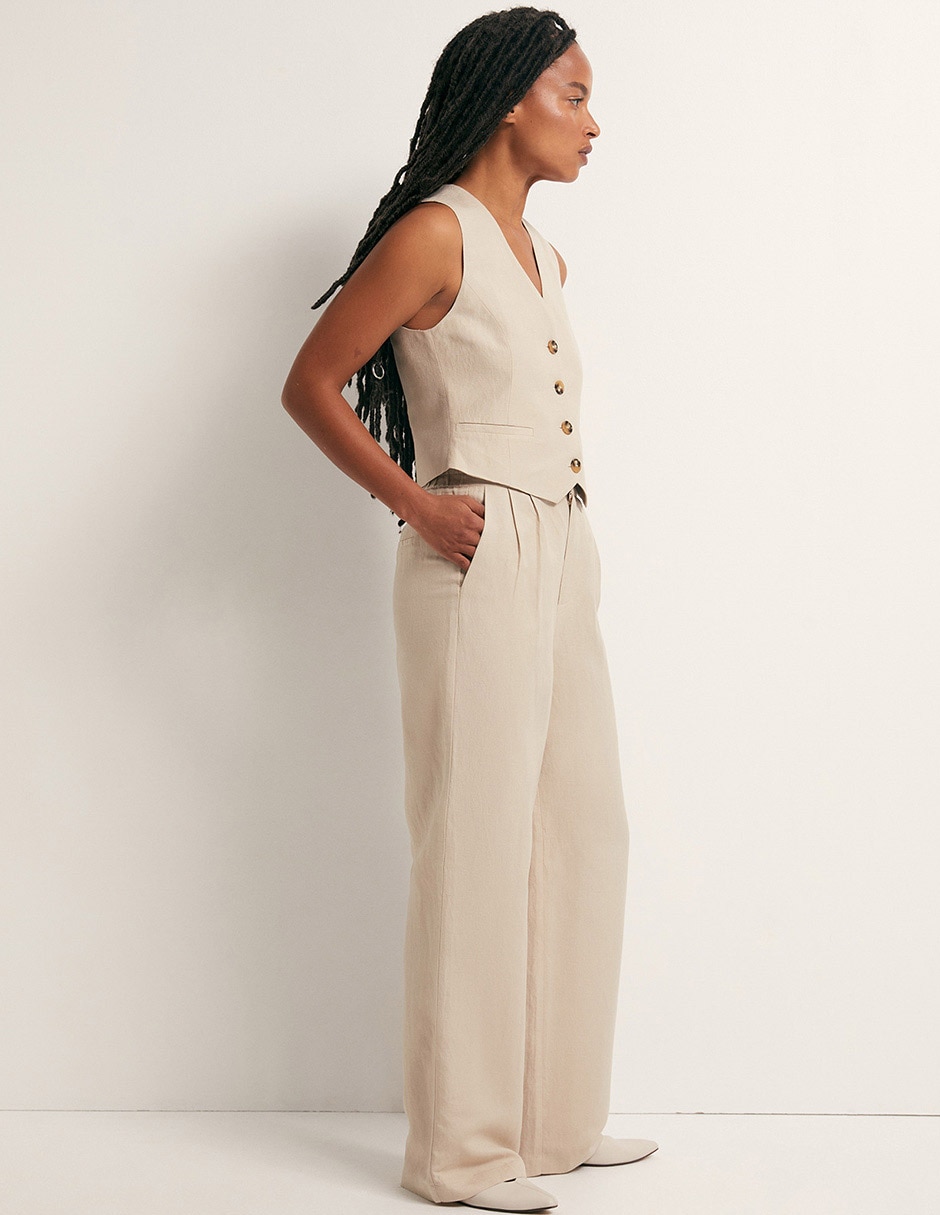 PANTALON VESTIR LINO